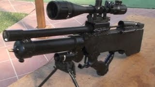 Homemade pre charged air rifle airsoft gun sniper rifle [upl. by Aisiat181]