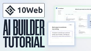 10Web Ai Builder Step by Step Tutorial for Beginners [upl. by Boehike308]