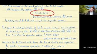 Differential Equations Lecture 35 Inhomogeneous Heat Equation [upl. by Onihc373]