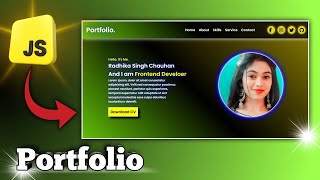 Portfolio Website Using HTML CSS And JavaScript Tutorial  HTML CSS amp JavaScript Tutorials Easy [upl. by Jori151]