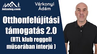 Otthonfelújítási támogatás 20 RTL klub reggeli műsorában interjú [upl. by Eeralih]