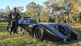 Real Life Batmobile Man Spends Two Years Building Iconic 1989 Car [upl. by Nell]