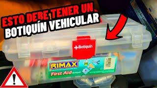 QUÉ DEBE TENER TU BOTIQUÍN VEHICULAR O KIT DE PRIMEROS AUXILIOS  Kit de carretera  Campogreen [upl. by Retrop897]