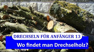 Drechseln für Anfänger 13  Wo findet man Drechselholz [upl. by Haliak]