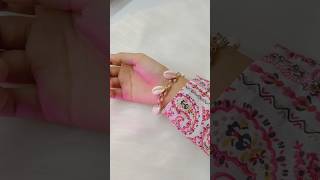 DIY Cowrie shell bracelet 🤍✨  diy jewelry shorts viral craft diy viral [upl. by Mccallion]