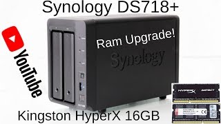 How to Upgrade Synology DS718 NAS Ram [upl. by Charla]