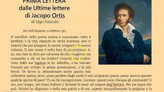 Lettera iniziale delle Ultime lettere di Jacopo Ortis lettura e spiegazione [upl. by Yla]