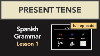 Spanish Course Lesson 1 Present Tense Regular verbs [upl. by Brunelle]