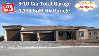 8  10 Car Garage  Huge RV Garage  No HOA  New Home For Sale Las Vegas [upl. by Bills]