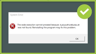 AudioendPointBuilderdll File Missing  AudioendPointBuilderdll Not Found  Windows 11  10  8  7 [upl. by Tavi]