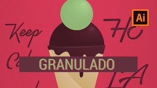 Creando TEXTURA de GRANULADO en Adobe Illustrator [upl. by Hanford562]