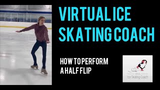 Skating Lesson Half Flips for Figure Skating and Inline Figure Skating [upl. by Sulamith]