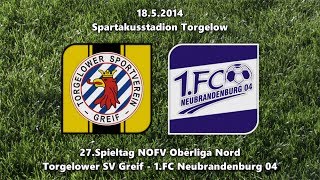 Torgelower SV Greif  FCN 27Spieltag AOL 201314 [upl. by Rellek18]