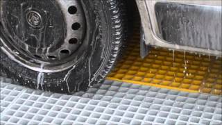 Permanent Vehicle Wash Pad Demonstration from Morclean [upl. by Ittocs]