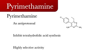 pyrimethamine Daraprim  Antiprotozoal drug [upl. by Enuj]