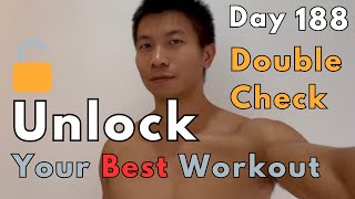 Unlock Your Best Workout by DoubleCheckingworkout daily day 188 workout [upl. by Rramaj]