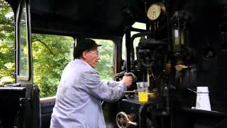 2012 ride on the footplate of a Keighley steam locomotive [upl. by Ahcarb625]