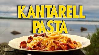 Krämig Kantarell Pasta  Utan Grädde  4 ingredienser [upl. by Asiul]