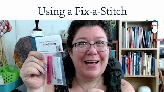 Using a FixAStitch knitting repair tool [upl. by Nelrsa]