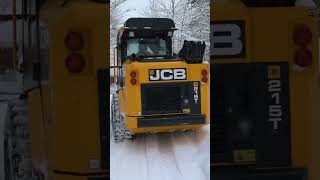 Jcb 215t plowing snow [upl. by Bergmans]