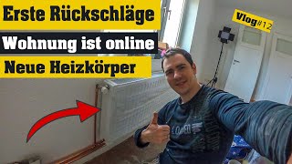 Wohnung selber renovieren Vlog 12 Erste Rückschläge Neue Heizkörper montieren  Sanierung [upl. by Animsaj759]