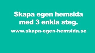 Skapa egen hemsida i wordpress med 3 enkla steg [upl. by Atirabrab]