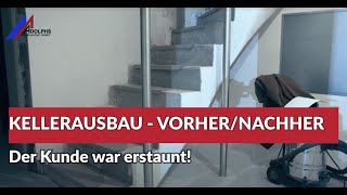 Kellerausbau VorherNachher  So kann ihr Keller aussehen [upl. by Anselma730]