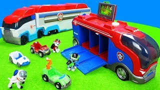 Paw Patrol Spielzeug Kinderfilm Spielzeugautos Feuerwehrautos Müllwagen Bagger amp Polizeiautos [upl. by Iveksarap]