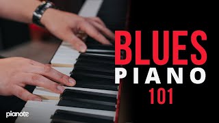 Blues Piano 101 Beginner Piano Lesson [upl. by Akemyt]