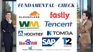 Cloudflare oder Fastly kaufen Waste Management Tencent Baidu Tomra Hochtief SAP Taketwo [upl. by Elmer]