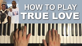 Kanye West amp XXXTENTACION  True Love Piano Tutorial Lesson [upl. by Ody]