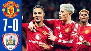 Manchester United vs Barnsley 70  All Goals amp Highlights  2024 [upl. by Onida]