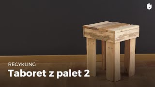 Taboret z palet 2  Recykling palet [upl. by Ayinat742]