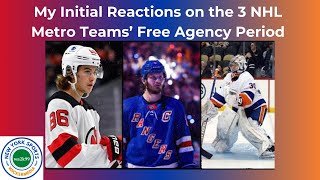 Reacting to the Early Offseason for the Rangers Isles amp Devils Plus Some Thoughts on Jacob Trouba [upl. by Leerzej]