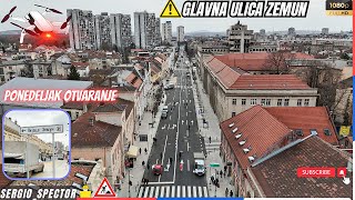 GLAVNA Ulica u Zemunu otvara se u ponedeljak za saobraćaj poslednje pripreme zemun [upl. by Obara]