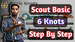 Scout basic 6 knots step by step [upl. by Hait]