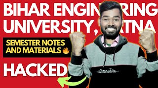 FREE NOTES AND MATARIALS FOR ALL BIHAR ENGINEERING UNIVERSITY 🔥 HACKED 🥺 [upl. by Arakawa882]