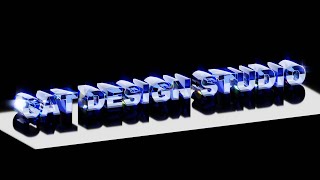 Blender 34 Chinese tutorial Glass dispersion text 玻璃色散文本中文教程 [upl. by Eiramnaej]