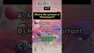 English Synonym Quiz 🧠 Short Video english synonyms quiz learnenglish knowledge puzzle drill [upl. by Asenaj]