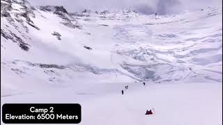 Mount Everest  Drone shot  On the top of world 🌎 [upl. by Shaylynn668]