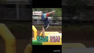 BTS in water park 🤣🤣😂😂bts btsaarmy btsmusic music wepurpleyoubtsandbtsarmy [upl. by Llerej]