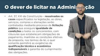 Aula 02  Licitação na Constituição dever de licitar e competências [upl. by Ashwin751]