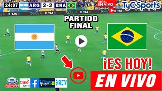 Argentina vs Brasil en vivo donde ver a que hora juega Argentina vs Brasil Preolímpico 2024 sub 23 [upl. by Adni676]