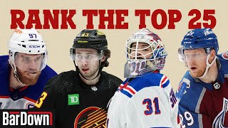 RANKING THE TOP 25 PLAYERS IN THE NHL  2024 [upl. by Icken209]