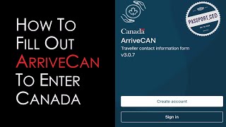 USA to Canada Border Crossing How To Fill Out ArriveCan App [upl. by Orwin993]