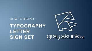 How To Install Typography Letter Set [upl. by Von688]