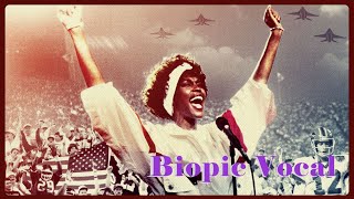 Whitney Houston  Star Spangled Banner 1991 2022 Biopic Vocal [upl. by Imyaj920]