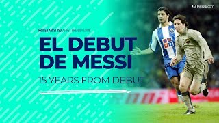 Messi  A 15 años de su debut en FC Barcelona [upl. by Narahs]