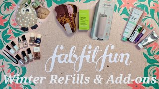 FabFitFun ReFills  Addons Winter 2024 [upl. by Pascasia]