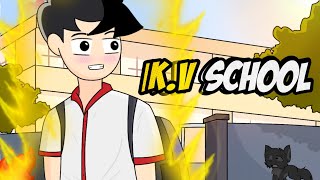 Kendriya Vidyalaya School Life  KVS  hindi storytime animation [upl. by Ellehcan]